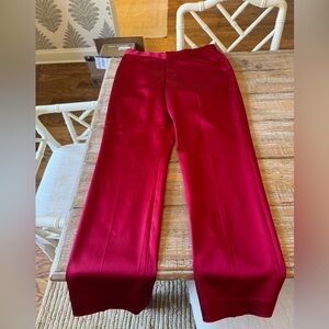 NWT L’agence red satin pants. Size 6. $595